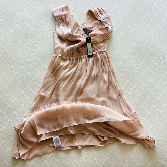 NWT BCBG Everett Pink Tiered MIDI - Picture 2 of 5